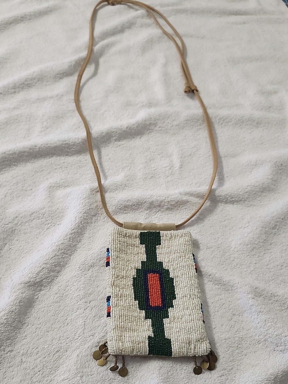 Free People Mini Bobbi beaded crossbody bag Bohemian Boho Festival Adjustable